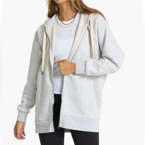 Vuori Restore Hoodie in pale gray SMALL. Like new!